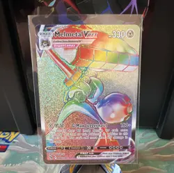 Pokemon TCG Melmetal VMAX 080/078 Pokemon GO Secret Rare Full Art Holo EN - Image 1