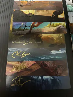 MTG Assassin's Creed Art Series Cards Complete Gold Signed - Image 3