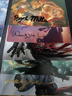 MTG Assassin's Creed Art Series Cards Complete Gold Signed - Image 4