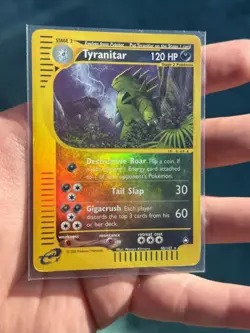 The Pokemon Company Pokemon TCG Aquapolis Tyranitar 040/147 Reverse Holo Rare - Image 2
