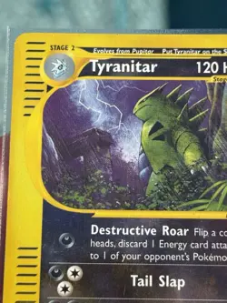 The Pokemon Company Pokemon TCG Aquapolis Tyranitar 040/147 Reverse Holo Rare - Image 4