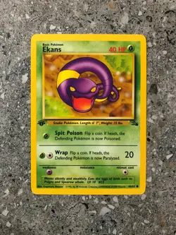 Pokemon TCG Cards 1st Edition Ekans 46/62 Fossil NM - Image 1
