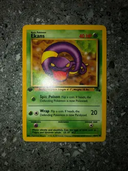 Pokemon TCG Cards 1st Edition Ekans 46/62 Fossil NM - Image 3