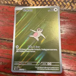 Slakoth 212/191 Illustration Rare Surging Sparks Pokemon Holo Near Mint - Image 1
