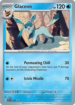 Pokemon Glaceon 171 Sv: Scarlet & Violet Promo Cosmos Holo - SWIRL - Image 1