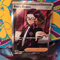 Pokemon Boss's Orders [Corbeau] ASC 256/217 Full Art Holo Trainer-Supporter - Image 2