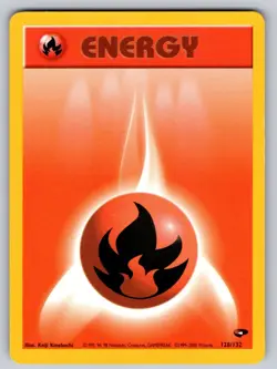 Fire Energy 128/132 Unlimited Gym Challenge Pokemon Lightly Played - Image 1