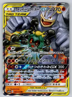 Marshadow & Machamp GX 067/173 Double Rare Holo Tag All Stars Japanese Pokemon - Image 1