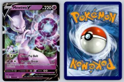 Mewtwo V 030/078 Holo V Rare Pokemon GO Pokemon Near Mint - Image 3