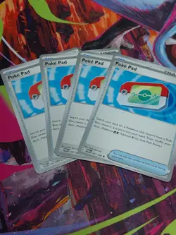 4x Poke Pad 81/88 Trainer Common Pokepad Pokemon TCG Perfect Order Playset - Image 1