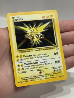 Pokemon TCG Zapdos 20/130 Base Set 2 Holo - Lightly Played LP + - Image 2