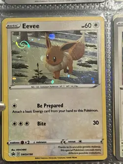 Eevee SWSH190 SWSH: Sword & Shield Promo Cards Holo Bleed Swirl 🌀 - Image 2