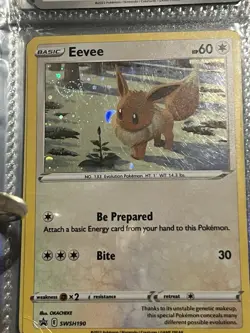 Eevee SWSH190 SWSH: Sword & Shield Promo Cards Holo Bleed Swirl 🌀 - Image 3