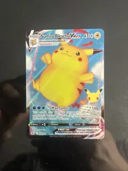 Surfing Pikachu VMAX 009/025 Celebrations Holo Pokemon TCG - Image 1