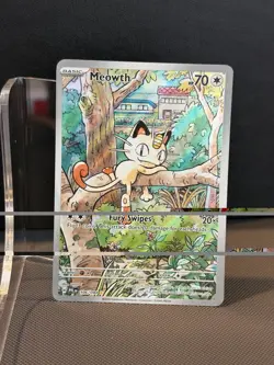 Pokemon TCG Meowth 106/094 Me02 Phantasmal Flames Illustration Rare Holo EN 2025 - Image 1