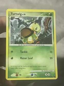 2007 Pokemon POP Series 6 Turtwig 17/17 HOLO Common Promo LP - Image 1