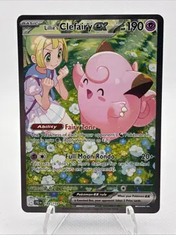 Pokemon Lillie’s Clefairy Ex 184/159 Journey Together Special Illustration Rare - Image 1