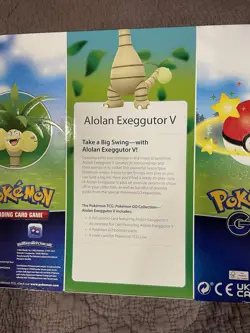 Pokemon GO TCG Trading Card Game: Alolan Exeggutor V Box - 4 Booster Packs - Image 4