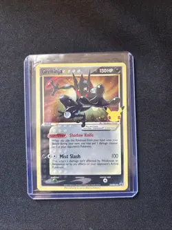 Pokemon TCG Greninja Gold Star SWSH144 Celebrations ETB Promo Card NM Condition - Image 1