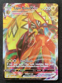 Tapu Koko VMAX 051/163 Battle Styles Ultra Rare Holo Pokemon TCG Card NM - Image 1