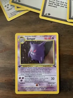 Gengar Pokemon Card - Fossil Set Holo 5/62 Rare Trading Card - Image 1