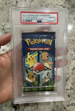 PSA 10 Pokemon 2019 General Mills 3 Card Booster Pack LOW POP - Image 1