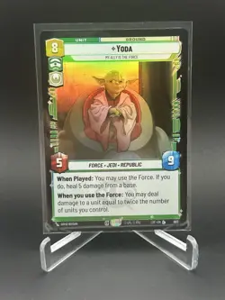 Yoda Foil - LOF 603 NM - Star Wars Unlimited Card Game Legendary - Image 1