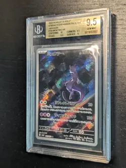 BGS 9.5 GEM MINT ✨ Mewtwo 183/165 Holo AR 151 sv2a Pokemon Card 🧬 Japanese 🌆 - Image 2