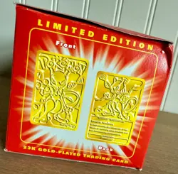 Vtg. Pokemon 1999 Burger King Mewtwo SEALED 24K Gold Plated Trading Card - Image 5