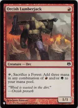 Orcish Lumberjack C The List Reprints 44/81 - Image 1