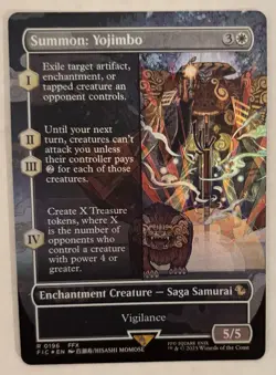 Summon: Yojimbo (Borderless) Commander: Final Fantasy Foil MTG - Image 1