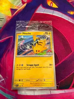 Pikachu SVP190 World Championships Promo Sealed Near Mint Pokemon TCG - Image 1
