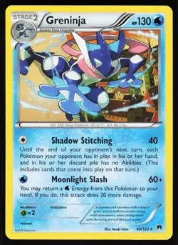 Greninja 40 122 R BREAKpoint Pokemon Lightly Played - Image 1