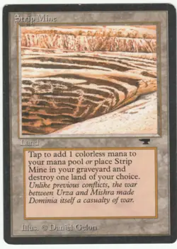 Antiquities MTG Strip Mine no sky, no tower uncommon Magic - Image 1