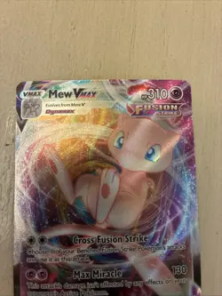 Pokemon Mew VMAX Ultra Rare Full Art Holo Fusion Strike 114/264 MINT! - Image 2