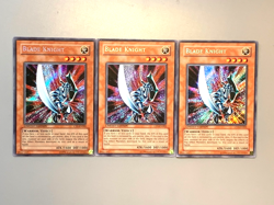 yugioh 3X Blade Knight CT1-EN002 Secret Rare Near Mint play set - Image 3