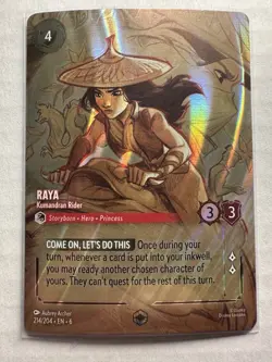 Raya Kumandran Rider Enchanted Holo 214/204 Azurite Sea Disney Lorcana - Image 1