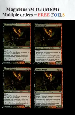 MRM ENGLISH FOIL 4x Kulrath Knight - Chevalier de Kulrajh MTG magic MB1 - Image 1