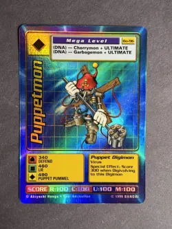 Puppetmon - Bo-96 - Rare Holo Foil Digimon Card - NM - Image 2