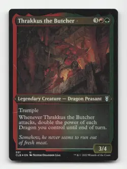 Thrakkus the Butcher (Foil Etched) CMDR Legends: Battle for Baldur's Gate 551 - Image 1