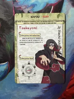 Itachi Uchiha Naruto Kayou SSR Near Mint Holo Foil Trading Card - Image 3