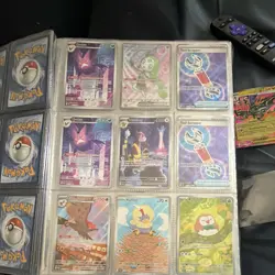 Pokemon TCG Binder Page Mixed Card Lot Holo/Foil EX Mega English - Image 2