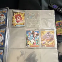 Pokemon TCG Binder Page Mixed Card Lot Holo/Foil EX Mega English - Image 4