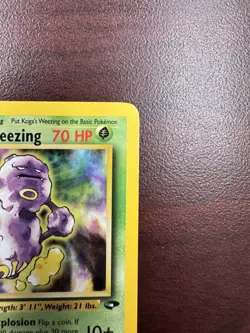 1st Edition Koga's Weezing 50/132 Gym Challenge Set Pokemon Card WOTC NM- - Image 4