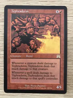 Tephraderm MTG Magic the Gathering Card NM Near Mint Onslaught Vintage Retro - Image 1