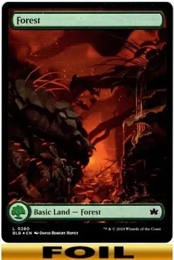 FOREST ** FOIL FULL ART ** #280 - Bloomburrow - NM MTG - Image 1