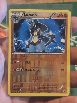 Pokemon TCG Lucario 77/135 Plasma Storm Uncommon Reverse Holo NM - Image 1