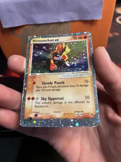 Hitmonchan ex 98/109 Ruby and Sapphire Ultra Rare *Double Swirl* Pokemon TCG HP - Image 3