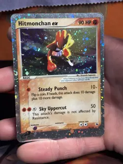 Hitmonchan ex 98/109 Ruby and Sapphire Ultra Rare *Double Swirl* Pokemon TCG HP - Image 4