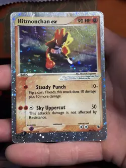 Hitmonchan ex 98/109 Ruby and Sapphire Ultra Rare *Double Swirl* Pokemon TCG HP - Image 5